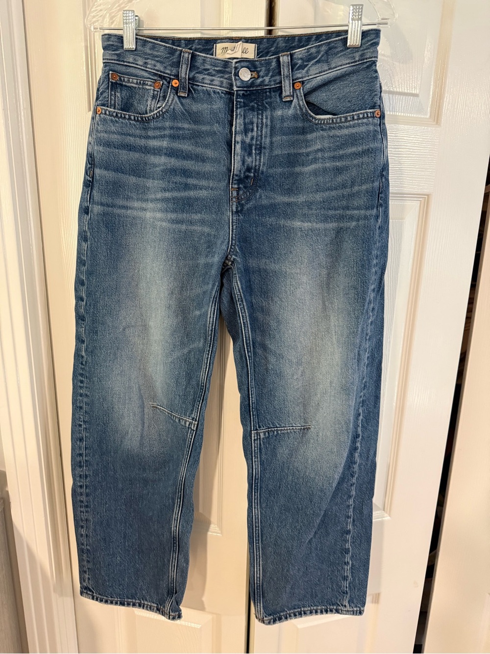 Madewell Darted Barrel Leg Jean Size 26